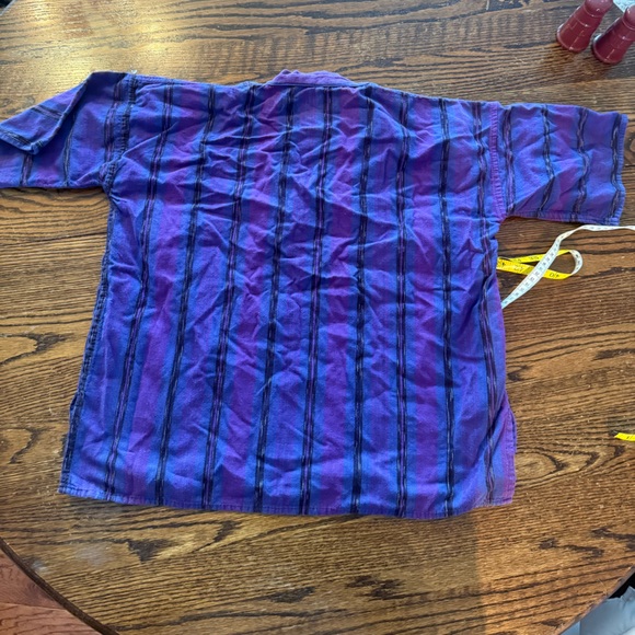 Men's Purple Striped Shirt - Picture 6 of 6